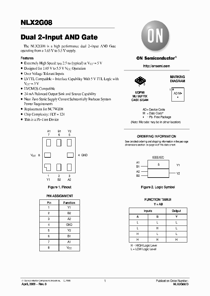 NLX2G08_96240.PDF Datasheet