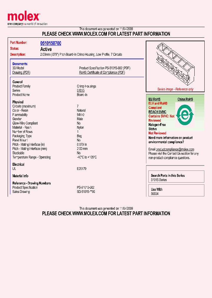 51015-0700_100322.PDF Datasheet