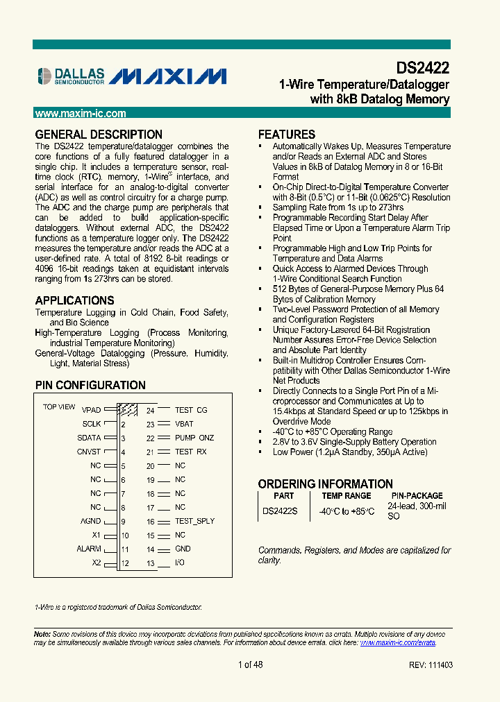 DS2422_107712.PDF Datasheet