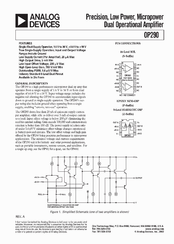 OP290EZ_110553.PDF Datasheet