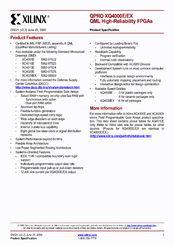 XQ4000E-SERIES_111376.PDF Datasheet