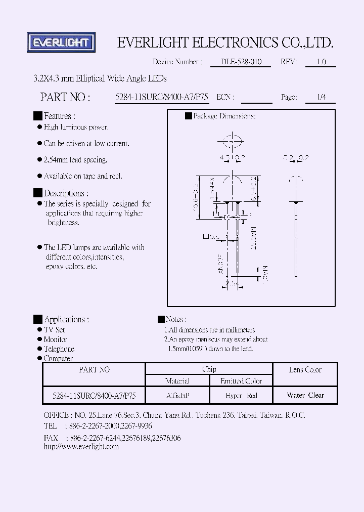 5284-11SURCS400-A7P75_100919.PDF Datasheet