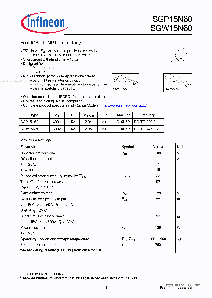 G15N60_133720.PDF Datasheet