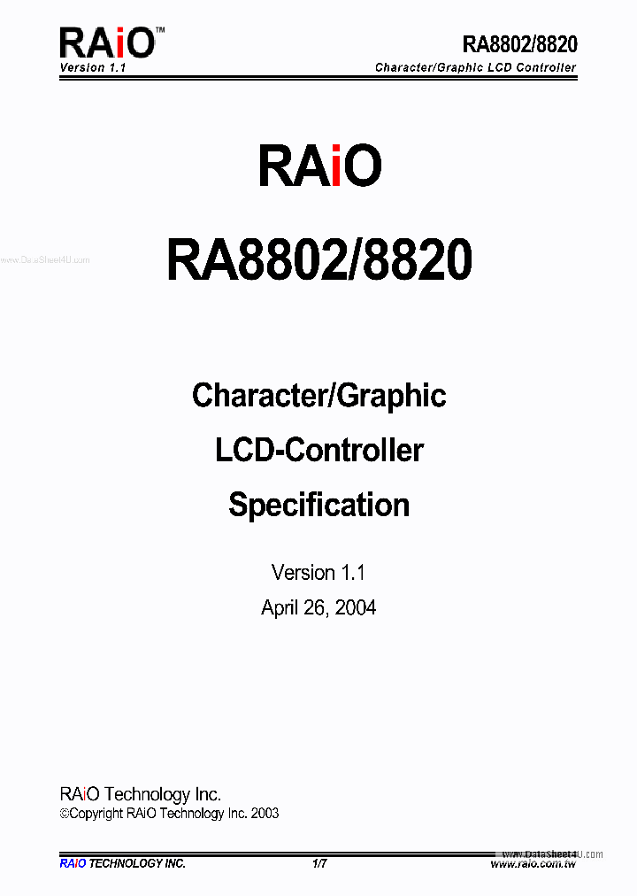 RA8802_135742.PDF Datasheet