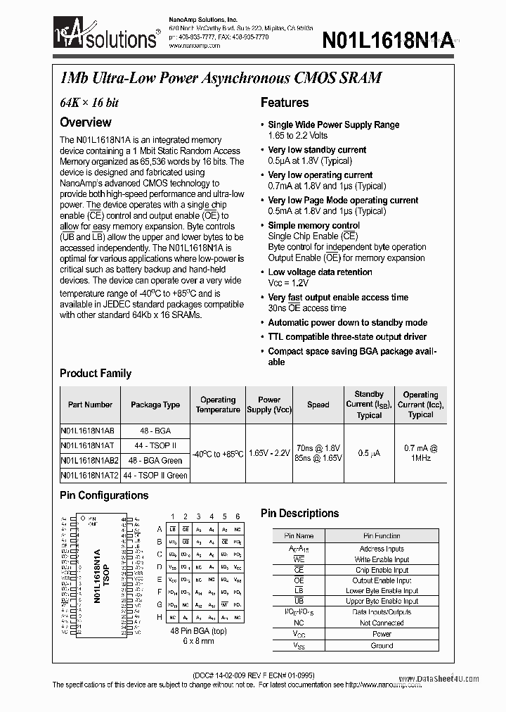 N01L1618N1A_136490.PDF Datasheet