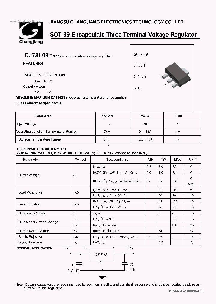 CJ78L08_138230.PDF Datasheet