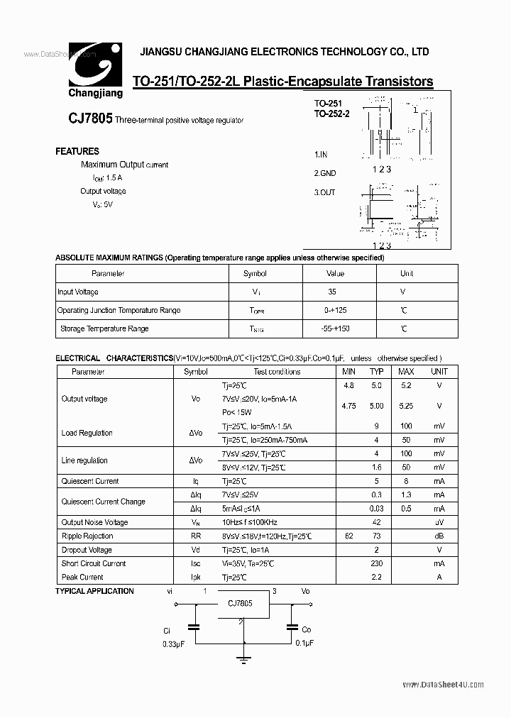 CJ7805_138212.PDF Datasheet