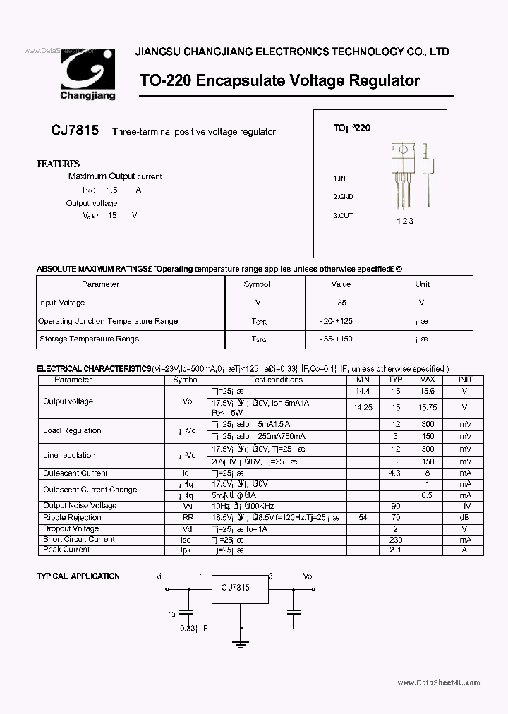 CJ7815_138224.PDF Datasheet