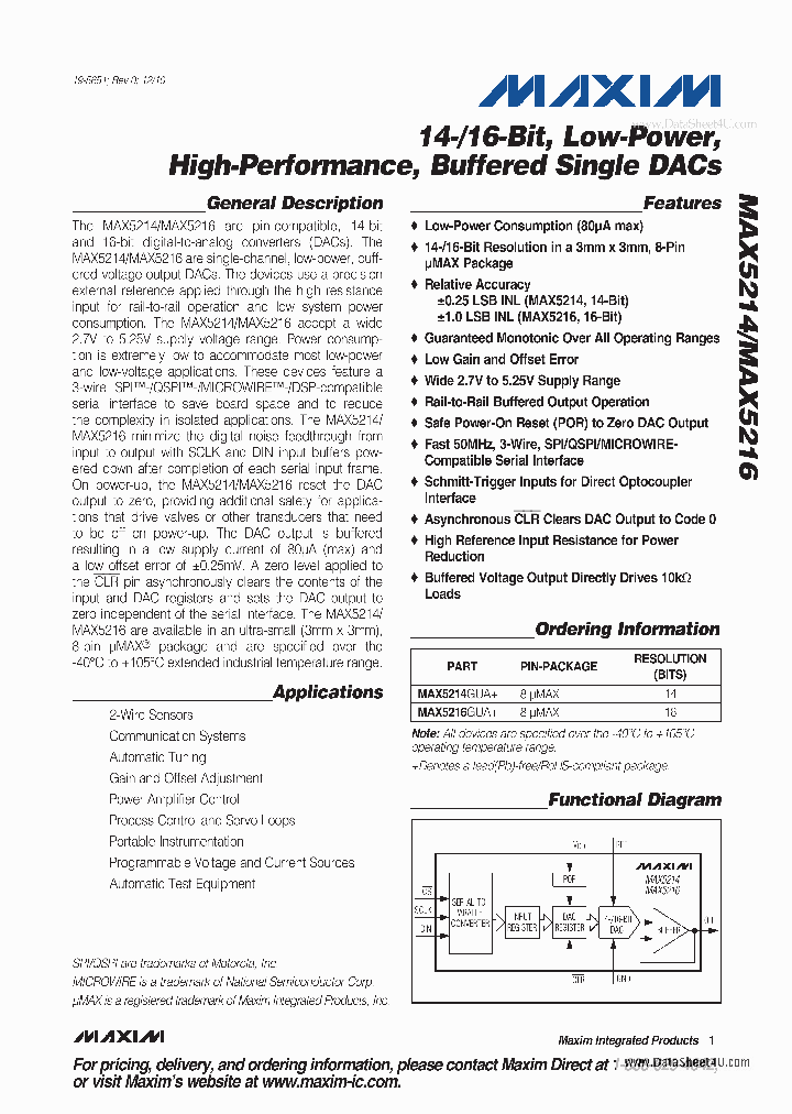MAX5214_144026.PDF Datasheet