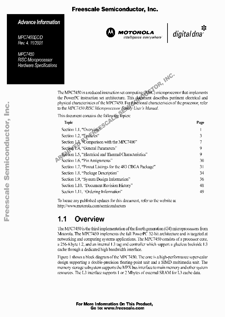 MPC7450_144300.PDF Datasheet