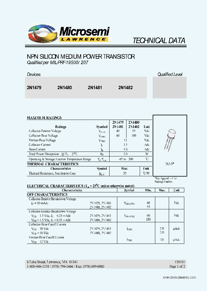 2N1479_146787.PDF Datasheet