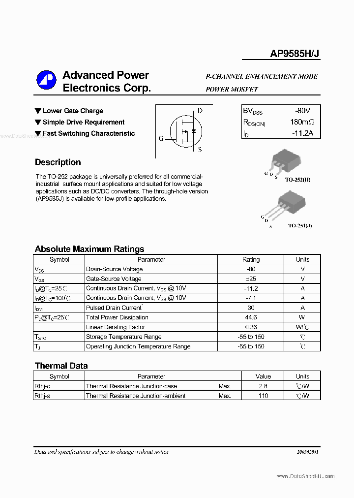 AP9585H_146803.PDF Datasheet