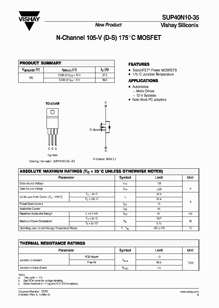 SUP40N10-35_148377.PDF Datasheet