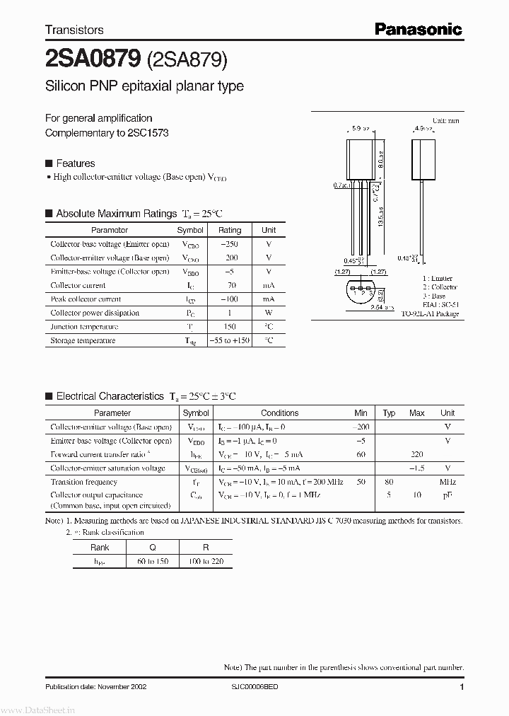 2SA0879_149221.PDF Datasheet