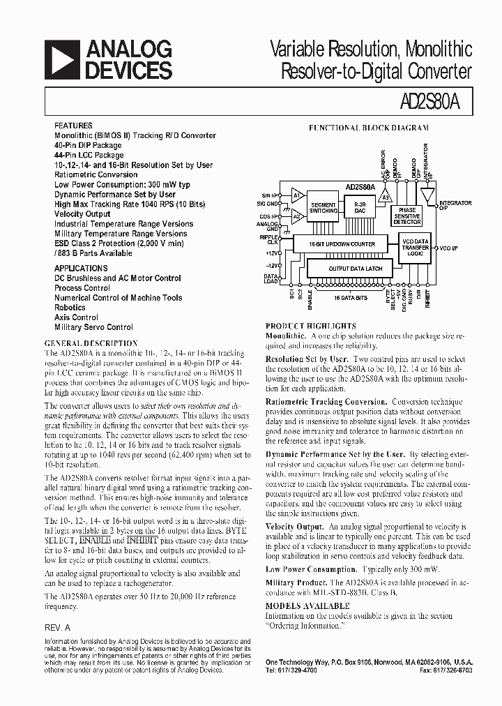 AD2S80ATD883B_150225.PDF Datasheet