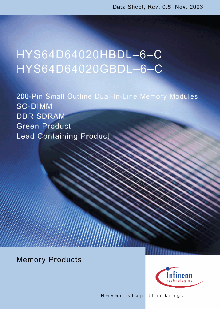 HYS64D64020GBDL-6-C_168659.PDF Datasheet