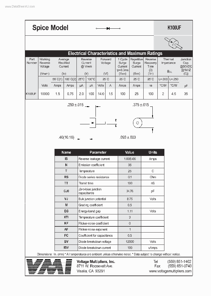 K100UF_157808.PDF Datasheet