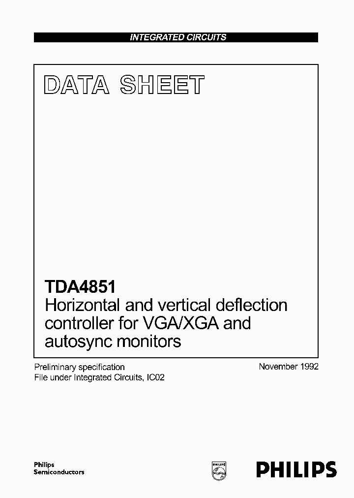TDA4851_194490.PDF Datasheet