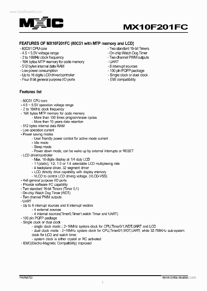 MX10F201FC_163173.PDF Datasheet