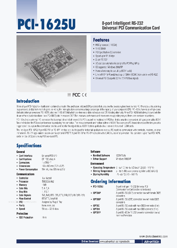 PCI-1625U_163720.PDF Datasheet