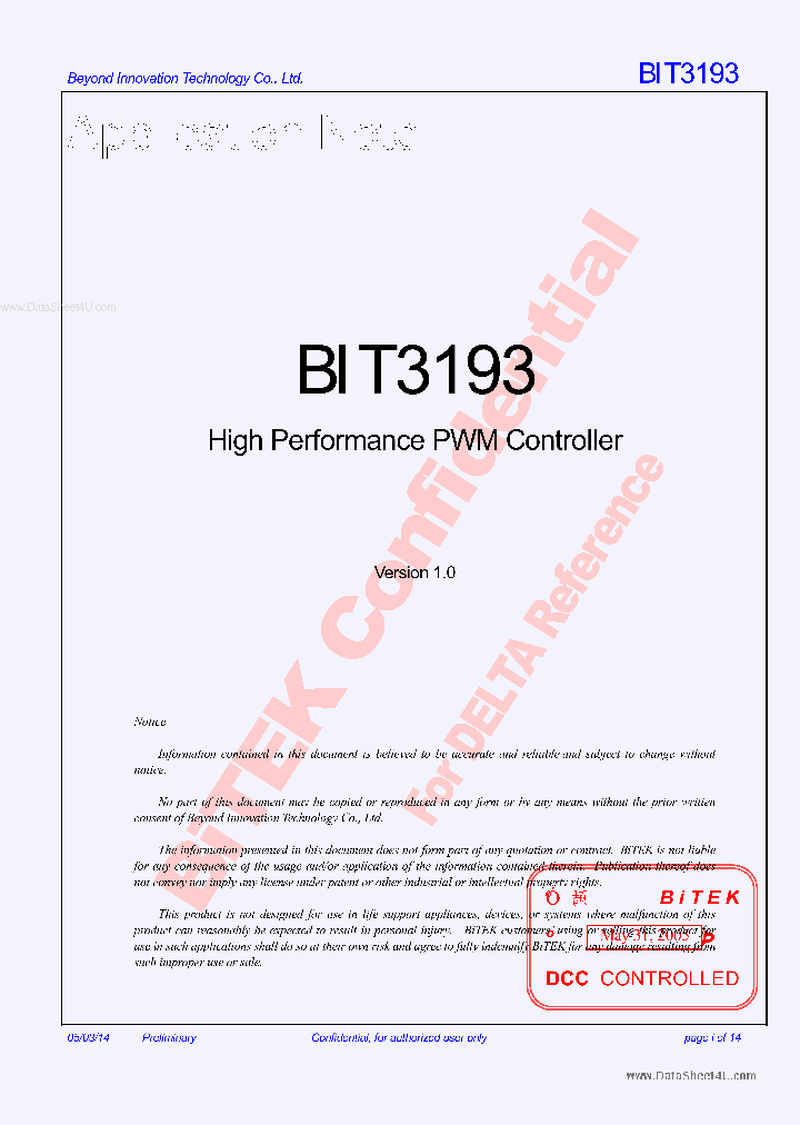 BIT3193_167518.PDF Datasheet