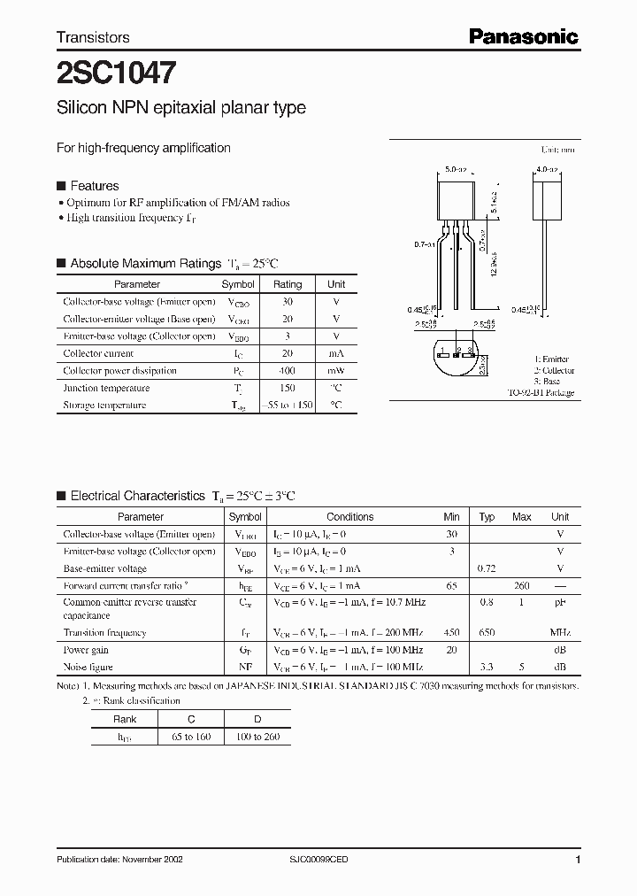 2SC1047_197356.PDF Datasheet