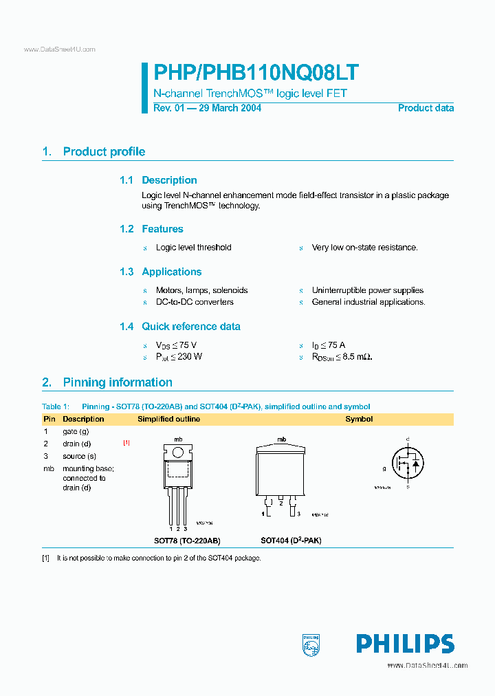 PHP110NQ08LT_176850.PDF Datasheet