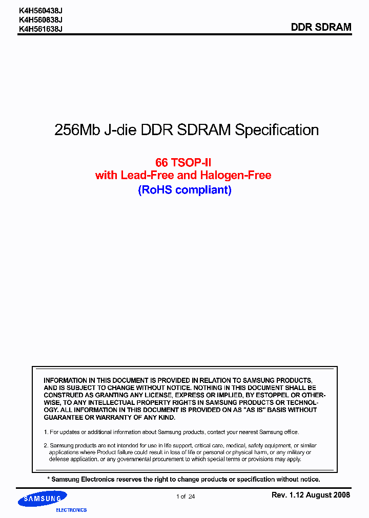 K4H560438J-LCLB0_205731.PDF Datasheet