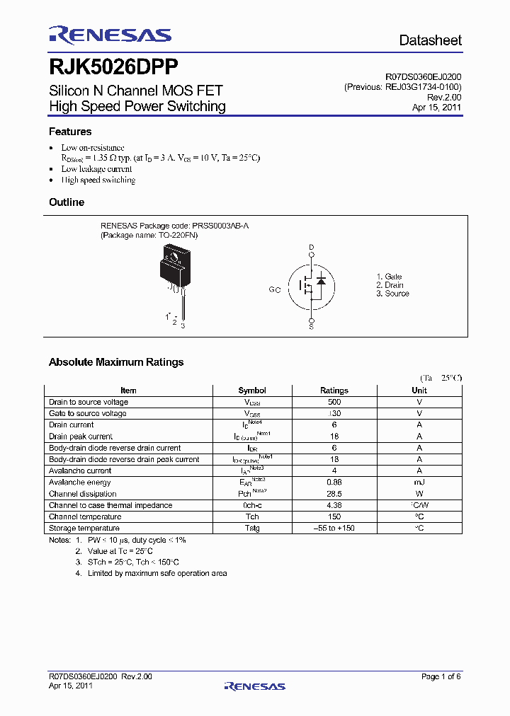 RJK5026DPP-E0-T2_240207.PDF Datasheet