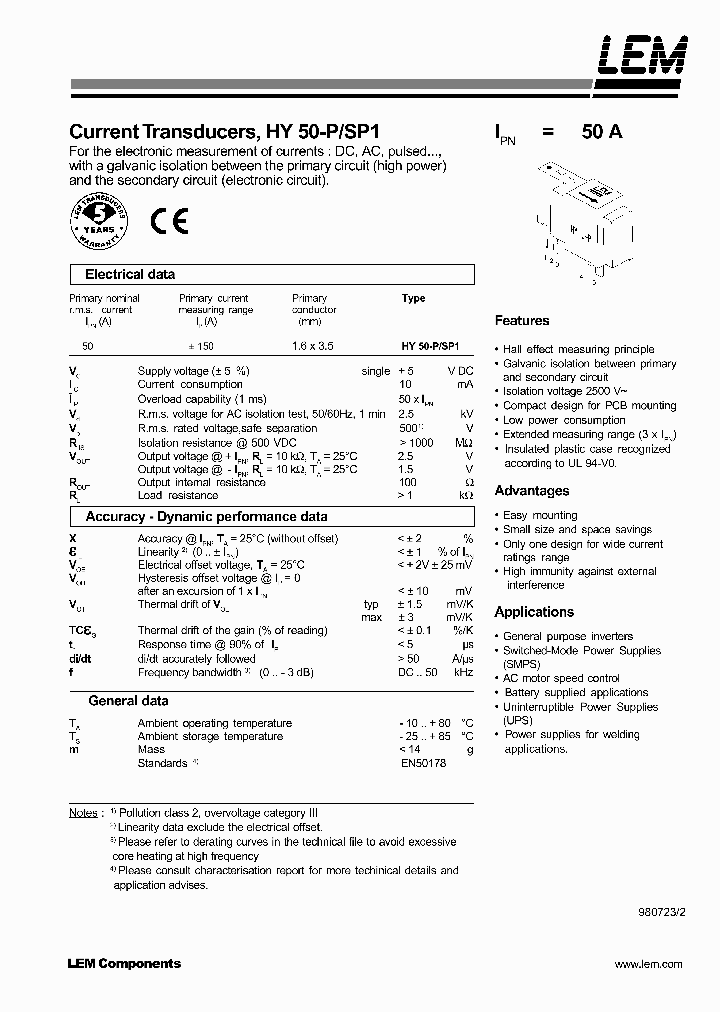 HY50-PSP1_241819.PDF Datasheet