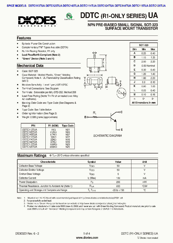 DDTC114TUA_296534.PDF Datasheet