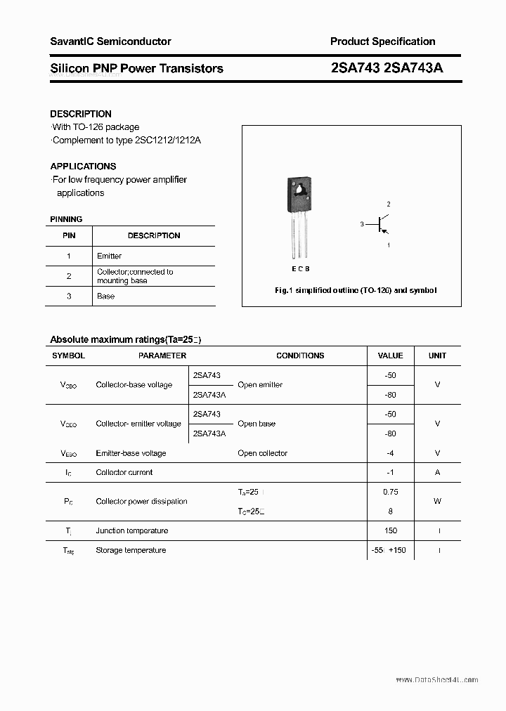 2SA743_182371.PDF Datasheet