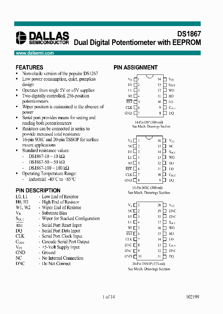 DS1867-100_279107.PDF Datasheet