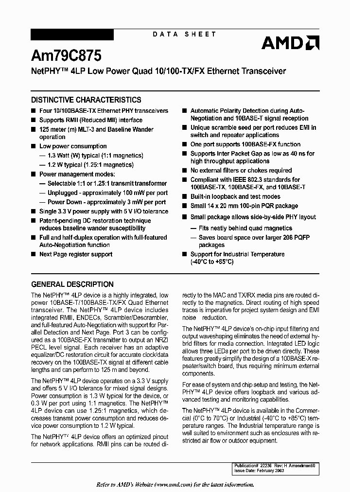 AM79C875_230699.PDF Datasheet