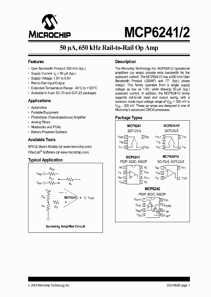MCP624242T-ELT_312413.PDF Datasheet