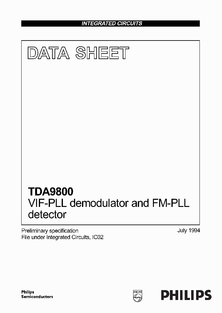 TDA9800T_386897.PDF Datasheet