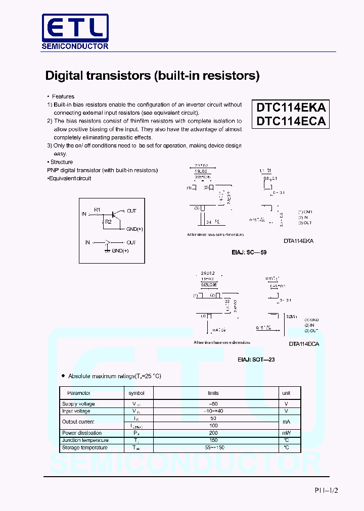 DTC114EKA_396957.PDF Datasheet