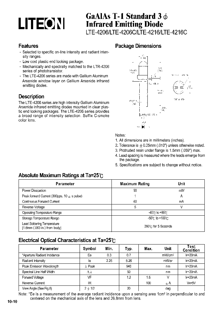 LTE4206_406315.PDF Datasheet