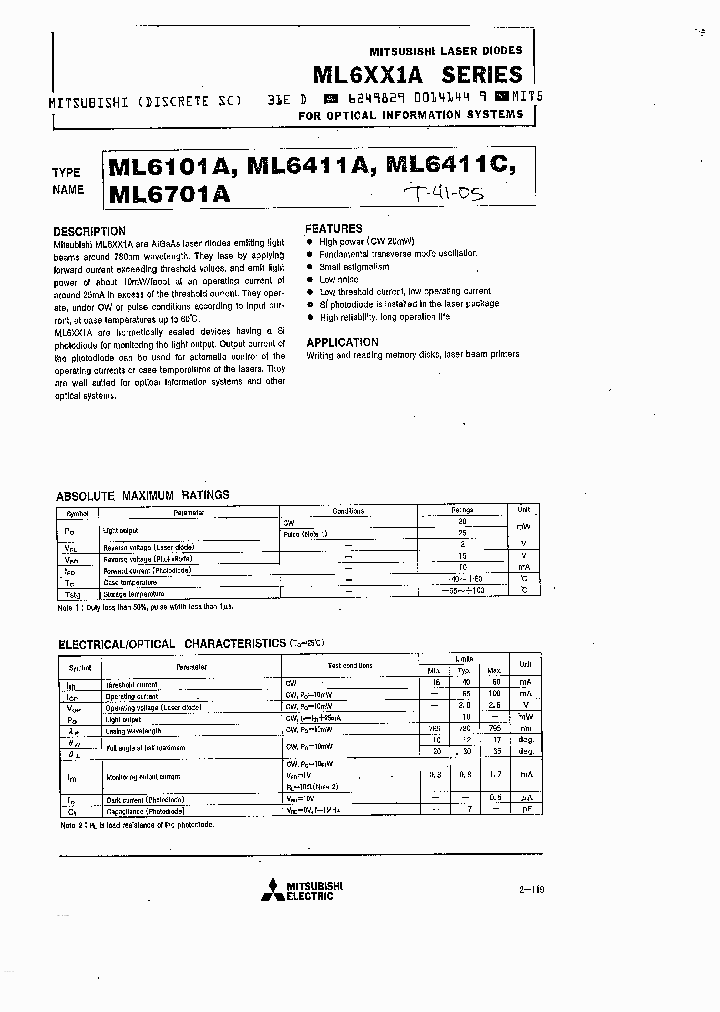ML6101A_199435.PDF Datasheet