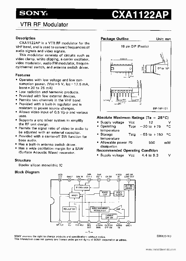 A1122-1_199159.PDF Datasheet
