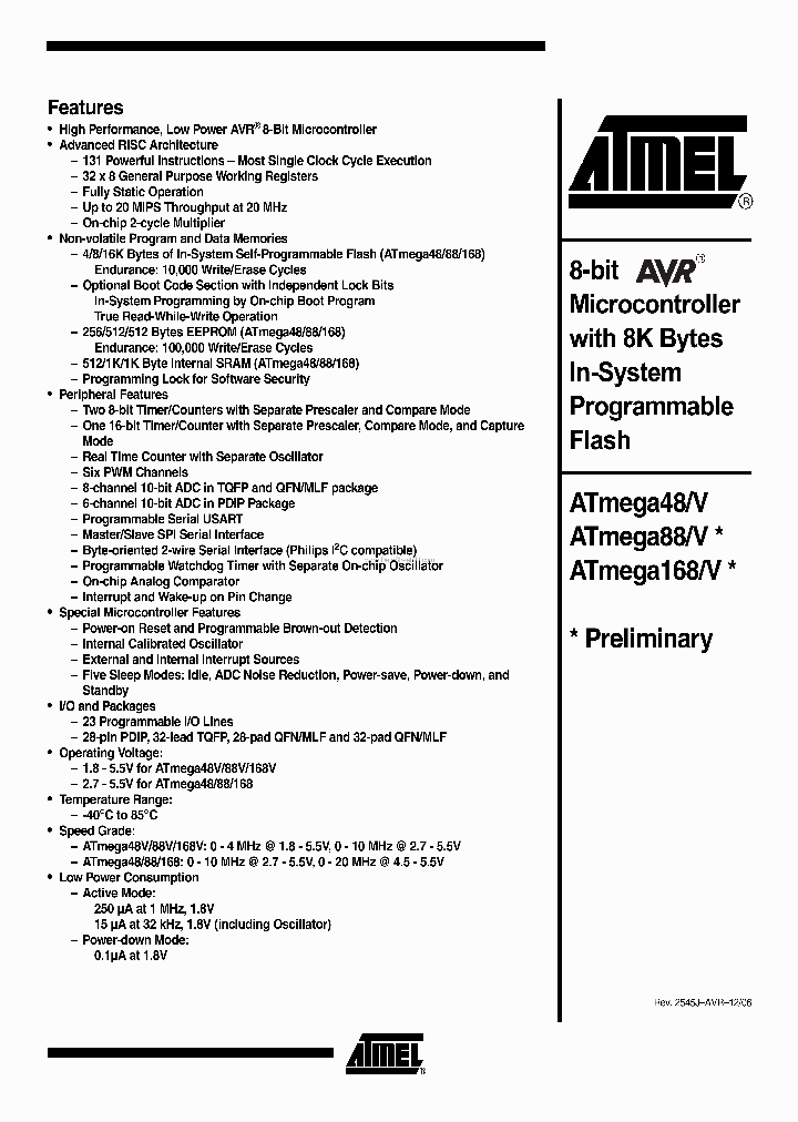 ATMEGA48_199493.PDF Datasheet
