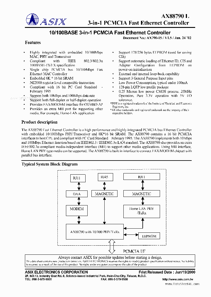 AX88790L_199932.PDF Datasheet