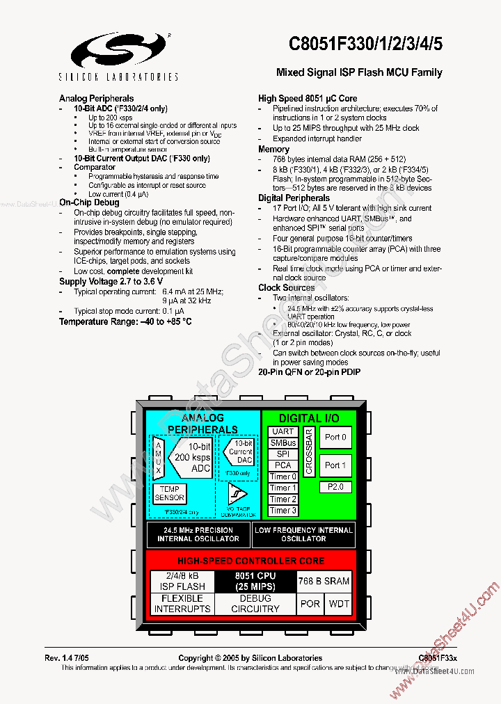 8051F330_200239.PDF Datasheet