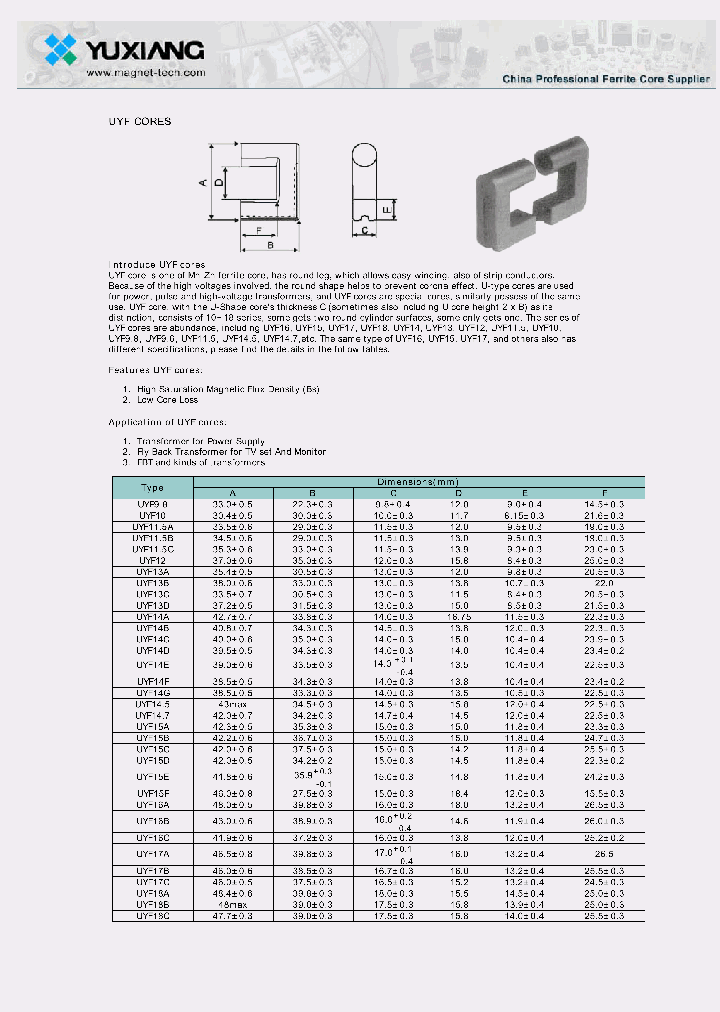 UYF13A_423354.PDF Datasheet