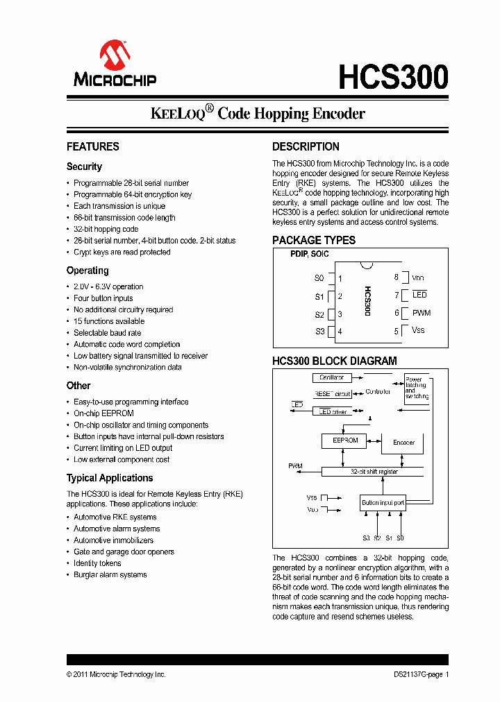 HCS300_521590.PDF Datasheet