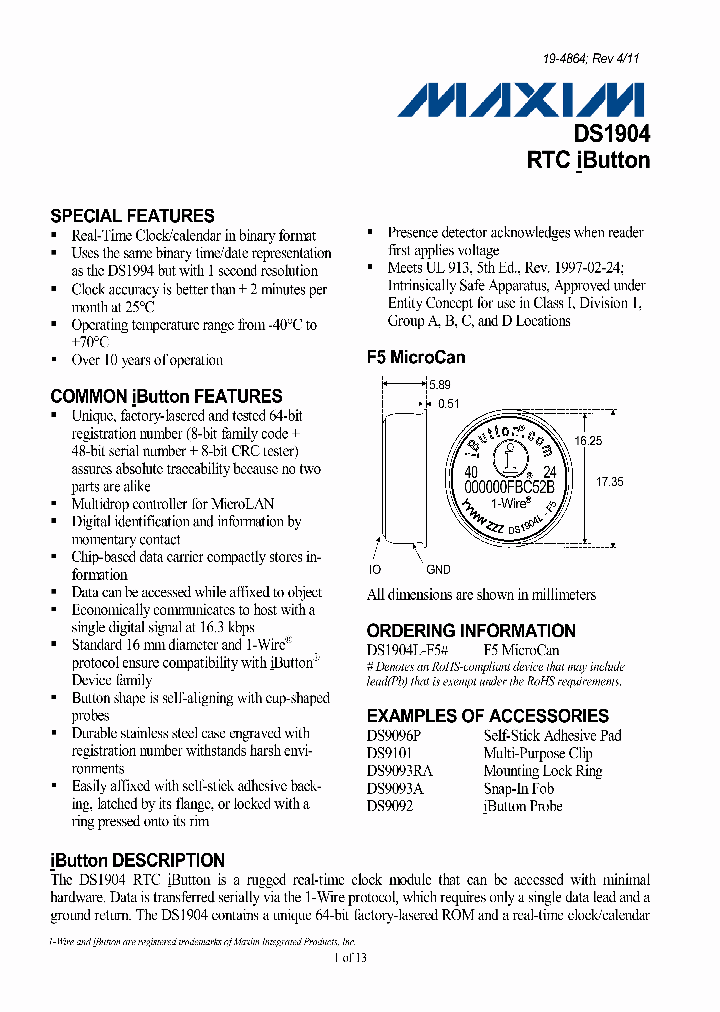 DS9092_549497.PDF Datasheet