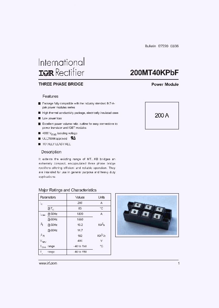 200MT40KPBF_223942.PDF Datasheet