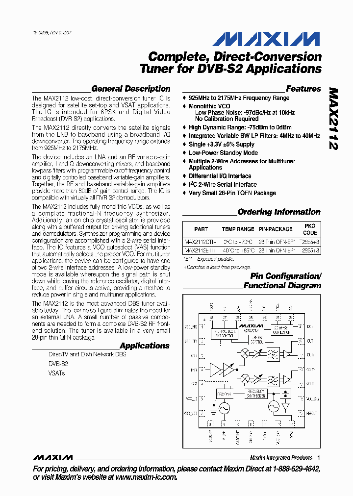 MAX2112CTI_448493.PDF Datasheet