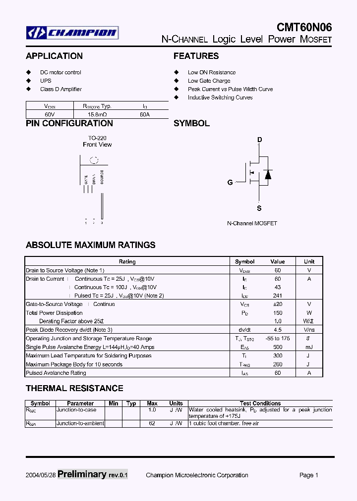 CMT60N06_568644.PDF Datasheet