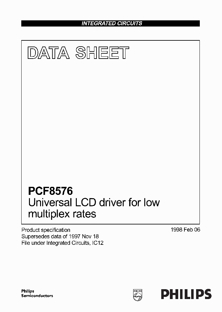 PCF8576U_581250.PDF Datasheet